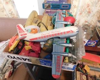 Capital Airways Tin Litho Plane 