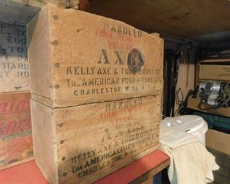 Kelly Axes Shipping Crates