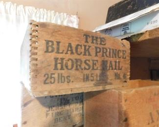 Black Prince Horse Nail Crate