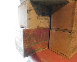 Numerous Old Ammunition Wooden Crates