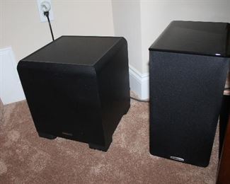 Klipsch KSW-50 subwoofer, Polk Audio TSi200 speakers