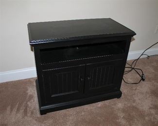 Black TV stand