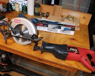 Ryobi and Skil saws