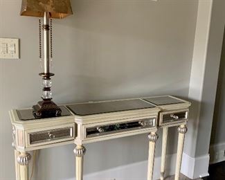 Mirrored console table.....be sure to read (in the description section) of why some items are marked sold.