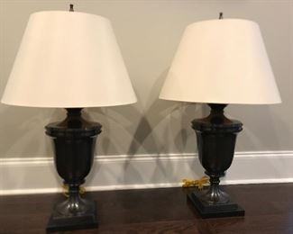 Pair of matching lamps by Frederick Cooper
