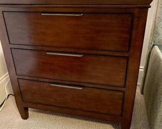 Matching pair of Kincaid nightstands 28” wide 29” tall
(not shown: seven drawer 56” tall dresser by Kincaid)