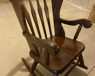 child's rocking chair; $35