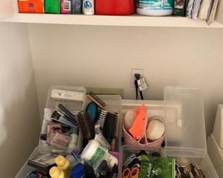 Cleaning supplies and cosmetics!
