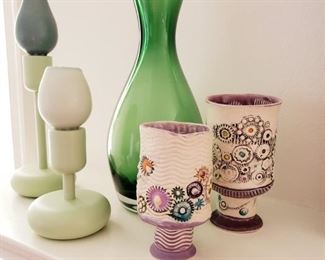 Unique goblets for drinking wine in the Emerald City