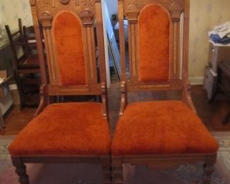 Two bishop’s chairs.