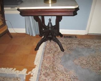 Antique marble top table.
