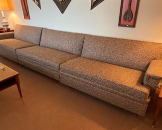 Mid Century 3 Section Couch 12' 9" Perfection Furniture Birmingham (like new)