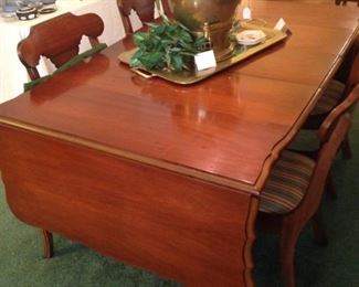 Drop leaf dining table and chairs