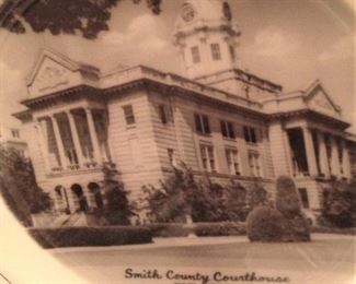 Plate of the gorgeous Smith County Courthouse