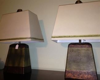 Contemporary matching lamps