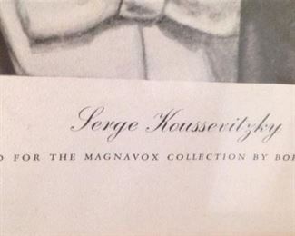 "Serge Koussevitzky" - (Painted for the Magnavox Collection by Boris Chaliapin)