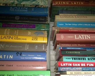 Many books on Latin