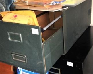 Vintage file cabinets