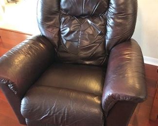 Leather recliner