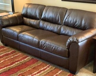Palliser Dalia Karma Leather Sofa/Couch SP Walnut	35x84x36in	HxWxD
