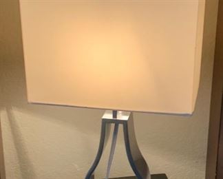 Contemporary Brushed steel Lamp		
