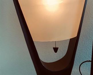 1 Contemporary  Wood V Lamp #3		
