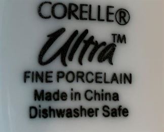 Corelle Ultra Porcelain dish set		
