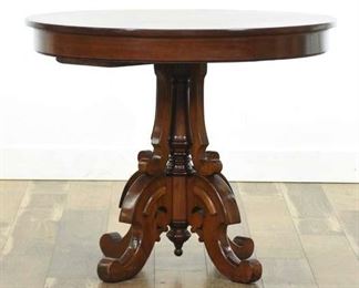 Antique Mahogany Victorian Eastlake Style End Table