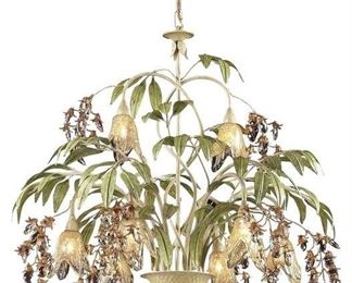 Evelyne 8-Light Tiered Botanical Chandelier