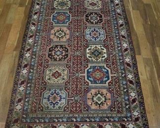 11'X6' Hand Knotted Turkish Pattern Area Rug
