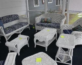 Wicker patio furniture