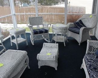 Wicker patio furniture