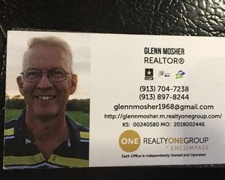 Contact Glenn Mosher for information on the house 