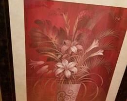 Artwork Floral Picture 47" H x 36 3/4" W