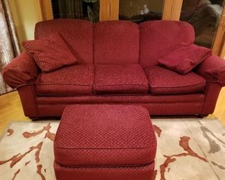 Pennsylvania House Down cushion sofa & ottoman
