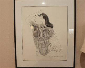 Rare, signed and numbered drawing 