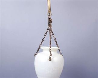 Frederick Carder Steuben Art Glass Hanging Pendant Lamp