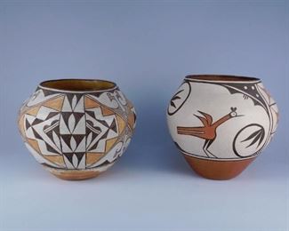 American Indian Polychrome Painted Vessels