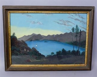 Original Lake George, NY Painting, 23 x 17"