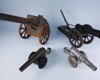 Antique Group 4 Toy Cannons