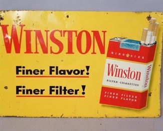 Winston Cigarettes Metal Sign