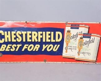 Chesterfield Cigarettes Metal Sign