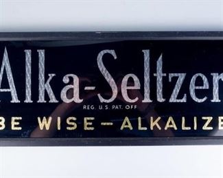 Painted Alka Seltzer Sign