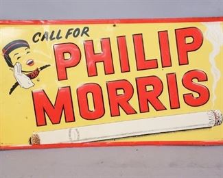 Phillip Morris Cigarette Metal Sign