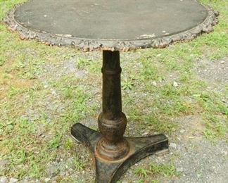 Signed 19c Victorian Cast Iron Soda Fountain Table