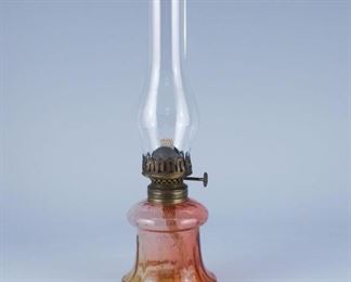 Amberina Kerosene Lamp Clear Chimney