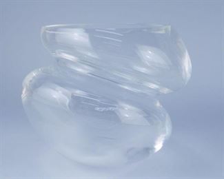 Steuben Crystal Vase Form 8390 designed by Paul Schulze