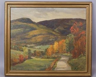 Cecil Vezin Grant Painting Fall in the Valley, Vermont
