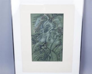 Andre Bellon signed and numbered Abstract print