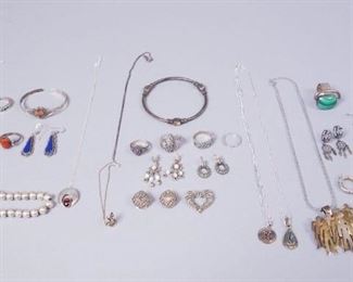 8 of 10 Lot Sterling Silver Jewelry